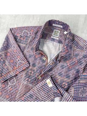 R By Robert Graham Handcrafted In Italy Multi-Color Button Down Shirt Men Size M